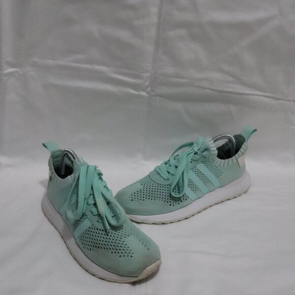 Adidas Womens Green Sz 6 FLB W PK Lace Up Athletic Comfy Outdoor Tennis Shoes - Picture 1 of 6